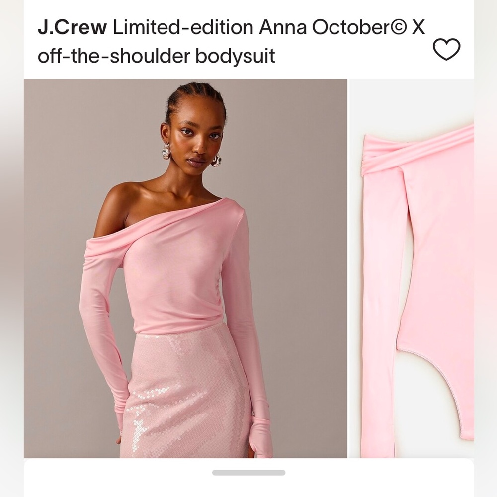 Anna October x JCrew Pink Body Suit